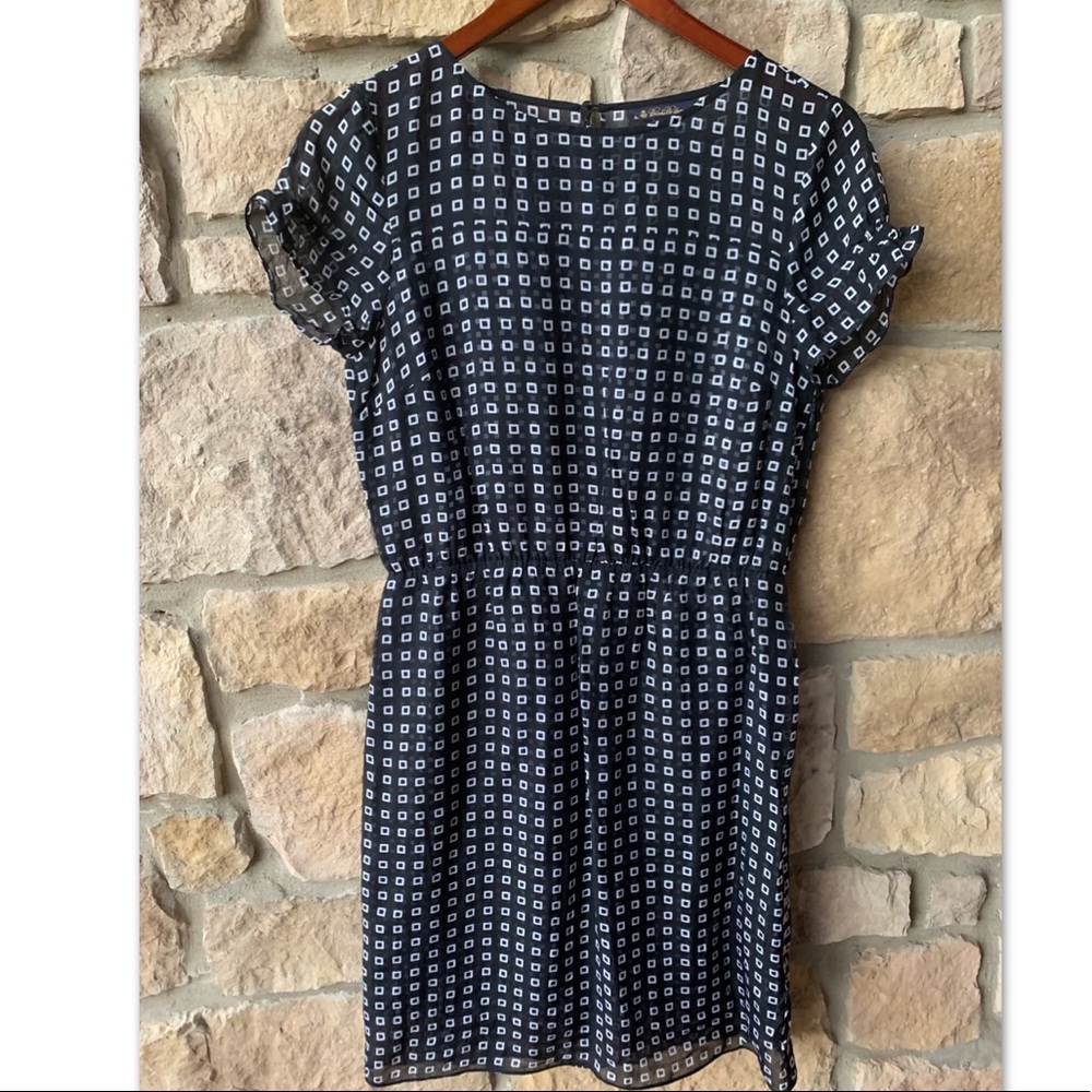 Brooks Brothers Short Sleeve Lined Silk Dress